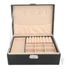 Double Layer Jewelry Box Soft PU Leather Jewelry Storage Organizer