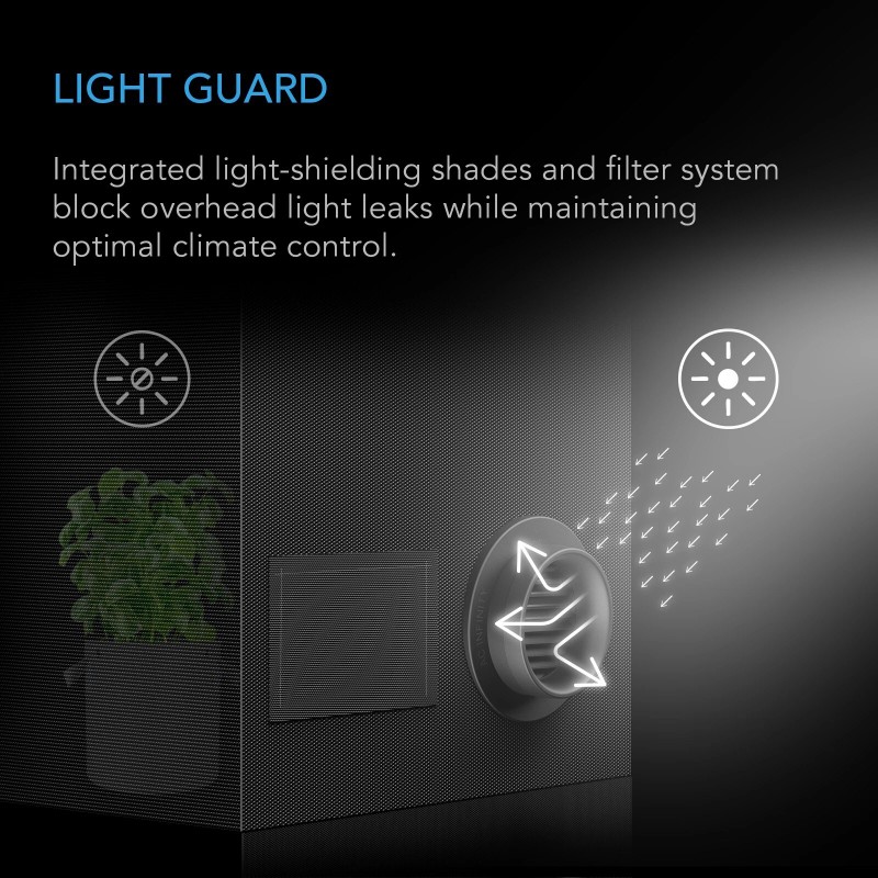 AC Infinity Grow Tent Duct Vent Attachment, 6-Inch 2 Pack,