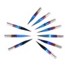 10Pcs box 3.175 Blue Plating Tungsten Steel Engraving Tool CNC
