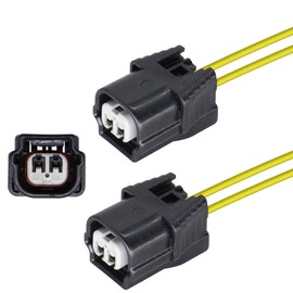HiSport Coolant Temperature Sensor Connector Repair Harness 2PCS Compatible with Honda Accord Civic Acura 2017-2020 Temperature Sensor Connector Pigtail Replace 04320-SAA-A00 37870-RWC-A01