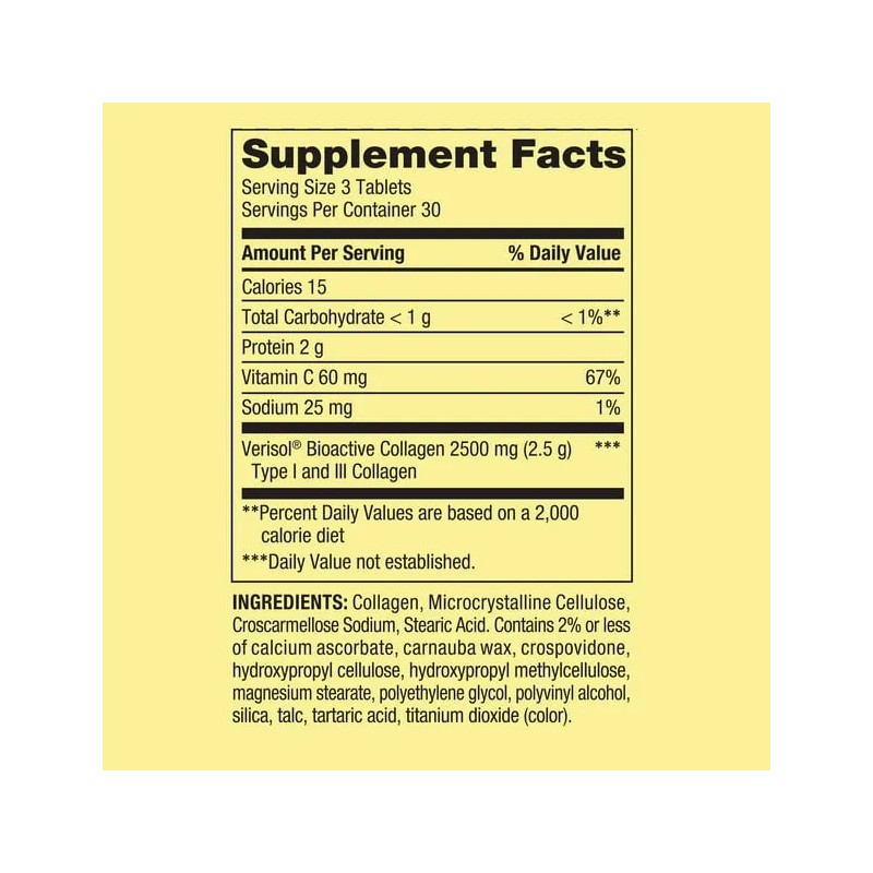 Colageno Bioactivo + Vitamina C 90 Tabletas Eg H45 Sabor