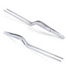 MSY BIGSUNNY Kitchen Culinary Tweezers - Stainless Steel Offset Tip