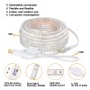 SURNIE LED Rope Lights Outdoor Waterproof Warm White, SURNIE 50ft