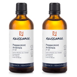 Naissance Peppermint (Arvensis) Essential Oil (No107) - 50ml - Pure, Natural, Cruelty Free, Vegan and Undiluted - Use in Aromatherapy, Humidifiers & Diffusers