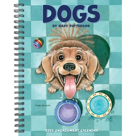 Willow Creek Press Dogs by Gary Patterson Softcover Weekly Planner 2025 Spiral-Bound Engagement Calendar (6.5" x 8.5")