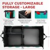 TRUNKCRATEPRO Teal Car Accessories Trunk Organizer Premium Multi Movable Compartments