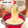 Red Kitchen strainer colander set - 2 PCS Silicone Food