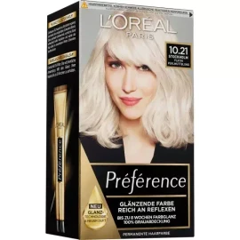 L'Oreal 로레알 프리퍼런스 염색약 10.21 스톡홀름 1st L'Oreal Preference Hair Color 10.21 Stockholm 1st