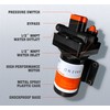 [Upgraded Version] 12V DC Self-Priming Diaphragm Water Pump,30-70 PSI Continuously