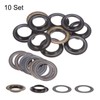 sourcing map 10Set Grommets Eyelets with Washers 30mm Copper Metal
