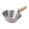 MYCENSE Cement Bucket Scoops Heavy Duty Mud Pan with Wood