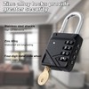 Romon Combination Lock, 4 Digit Combination Lock, Padlock, Lock with