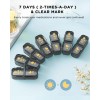 Acedada Pill Organizer 2 Times A Day, 7 Day Am