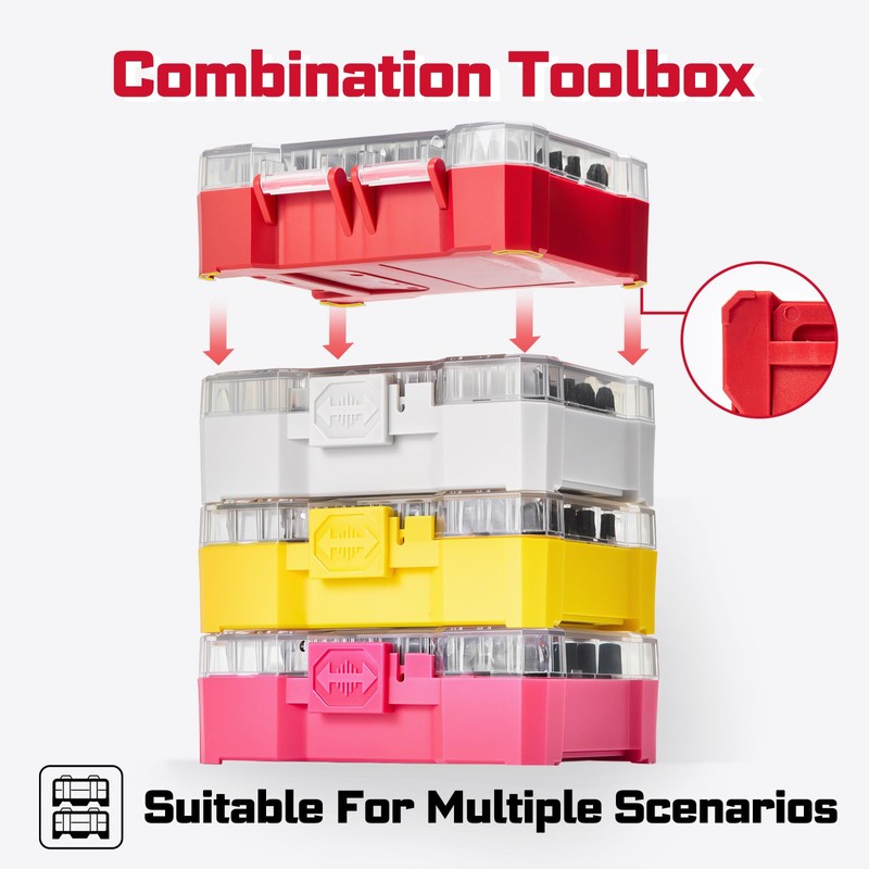 Geinxurn 64Pieces Impact Screwdriver Bits Set, S2 Steel Magnetic Phillips/Security