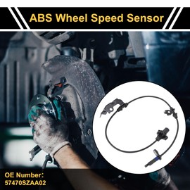 X AUTOHAUX ABS Wheel Speed Sensor ABS Sensor Anti-Lock Braking System Sensor No.57470SZAA02 for Honda Pilot 2009-2011 1 Pc Rear Right
