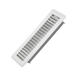 Howeall 2" x 10" Floor Register - Heavy Duty Steel Walkable Floor Vents - Easy Adjust Air Supply Lever - Vent Covers for Home (White)