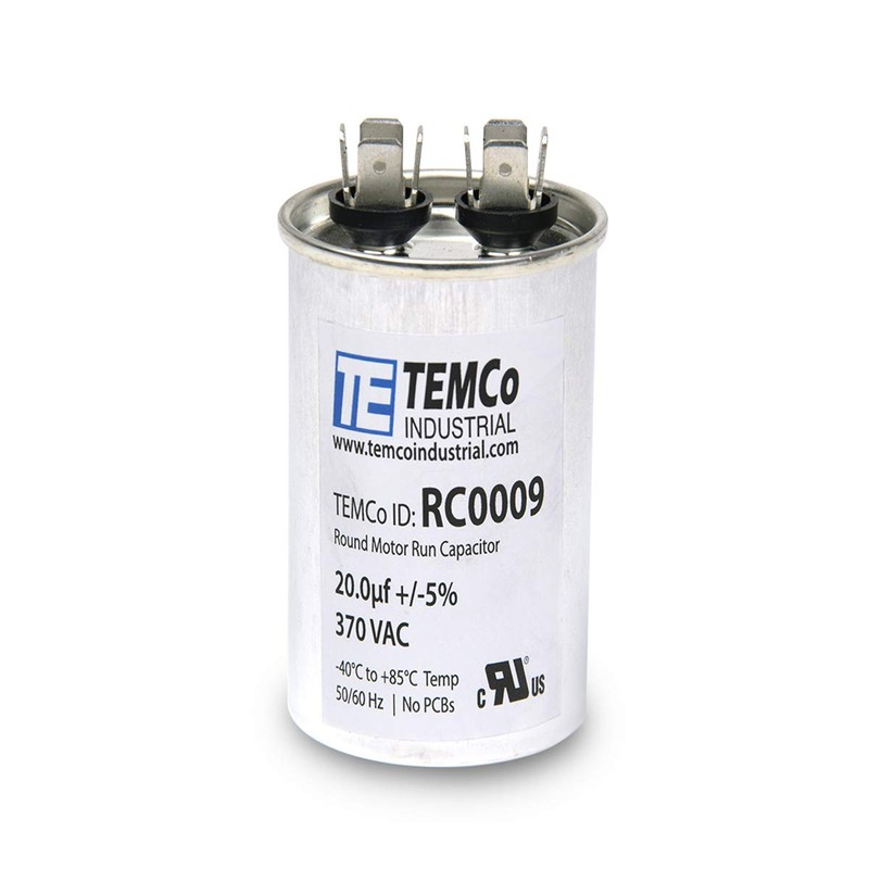 2 Pack TEMCo 20 uF Run Capacitor CBB65, 20 MFD,