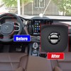 HIBEYO Bling Car Steering Wheel Logo Emblems Sticker Accessories Compatible