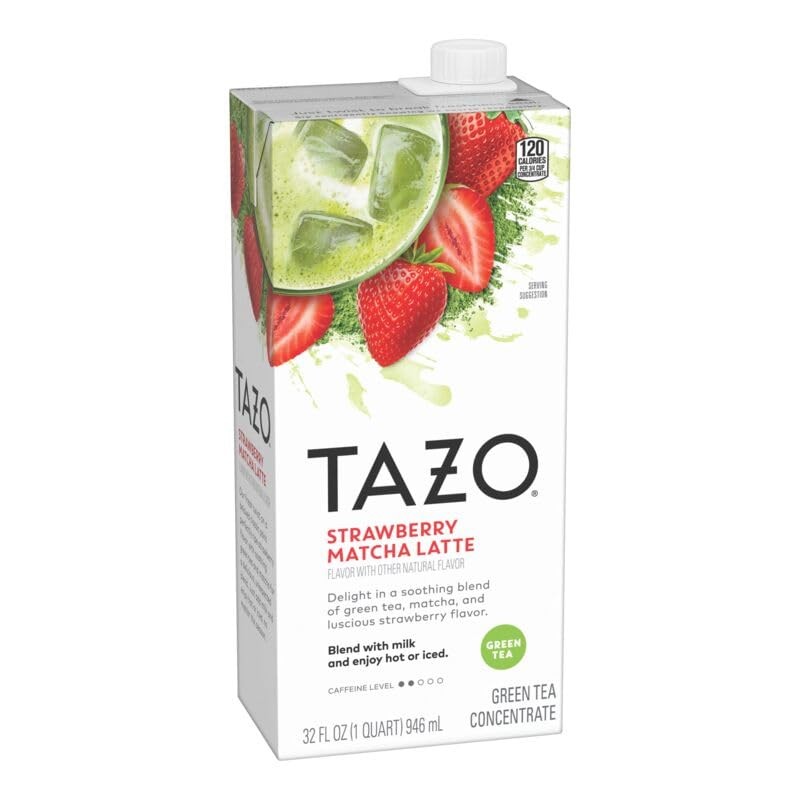 TAZO Strawberry Matcha Latte Concentrate - Café-Quality Delight