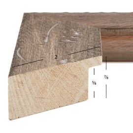 Craig Frames Hatteras, 15x19 Picture Frame, Beach Wood Brown