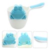 minkissy 1 Set Shower Spoon Cartoon Shampoo Cup with Comfortable