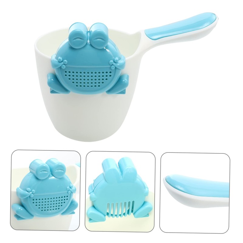 minkissy 1 Set Shower Spoon Cartoon Shampoo Cup with Comfortable