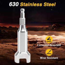 EVRBUL Stainless Steel 3/4" Strut Channel Adapter Nuts & Bolts Drill Bit Socket Wrench Tool for 19mm Bolt Head Compatible with 1-5/8" 2-7/16" Channels and Struts