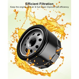 TIKSCIENCE Mower Maintenance Filter Kit Fit for John Deere Z915B Z915E Z930M Z710A Z720A Zero Turn Mower Replace MIA881446 M131802 M131803 AM125424 AM116304 XC92YC, Transmission Oil Air Filter