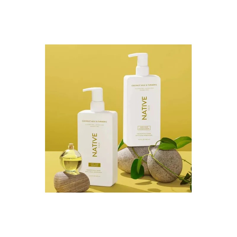 Native Curl Care Shampoo Leche De Coco Y Curcuma 487