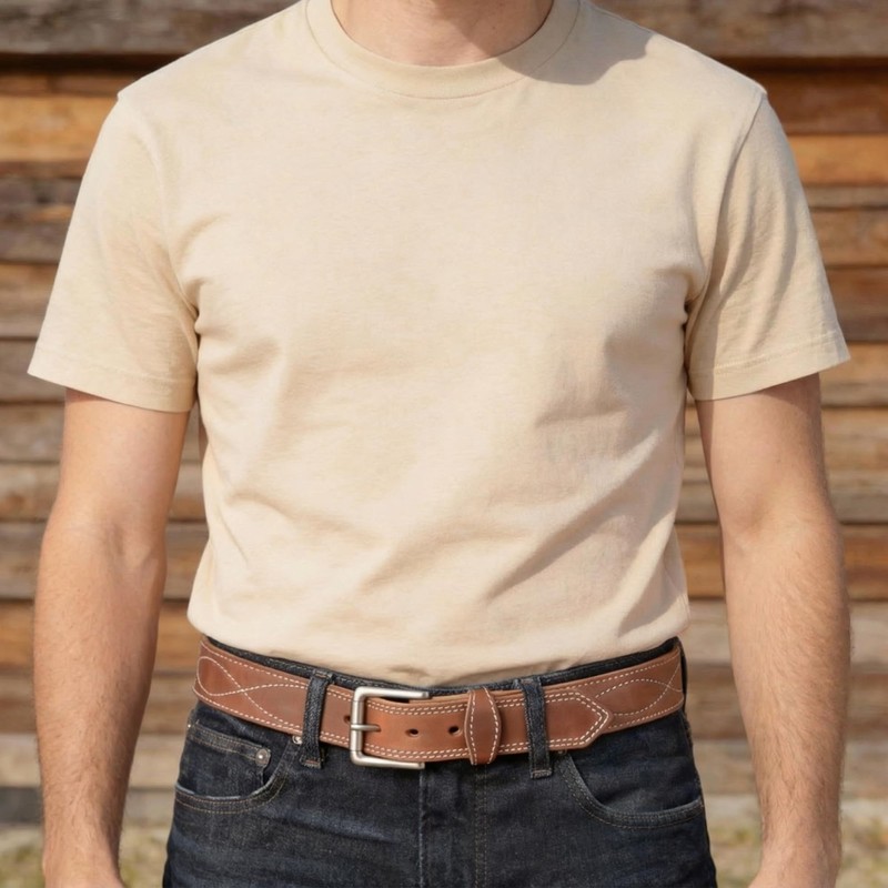 Amish Made Western Leather Tool Belt (50, Waxed Brown)