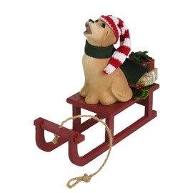 Byers Choice Dog on Sled