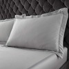 Catherine Lansfield Silky Soft Satin Oxford Pillowcase Pair Silver
