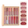 Set De 12 Labiales Mate De Larga Duración Pintalabio Regalo