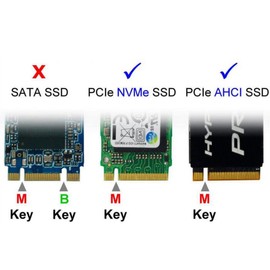 chenyang M.2 NVME to PCIe 3.0 X1 Adapter NVME/AHCI SSD to PCI Express Expansion Card Adapter with 8 cm/12 cm Slot Mount