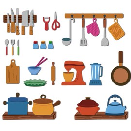 DELORIGIN Kitchenware Cutting Dies Card Making Die Cookware Stencil Carbon Steel Die Cuts Scrapbooking Embossing Template for Greeting Cards Craft Album Letter Party Invitation Envelope Decor