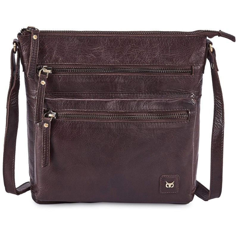 Wise Owl Accessories Real Leather Small Crossbody Handbags & Purses