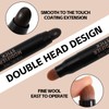Boobeen Dual Ended Gray Away Root Touch Up Stick, Long