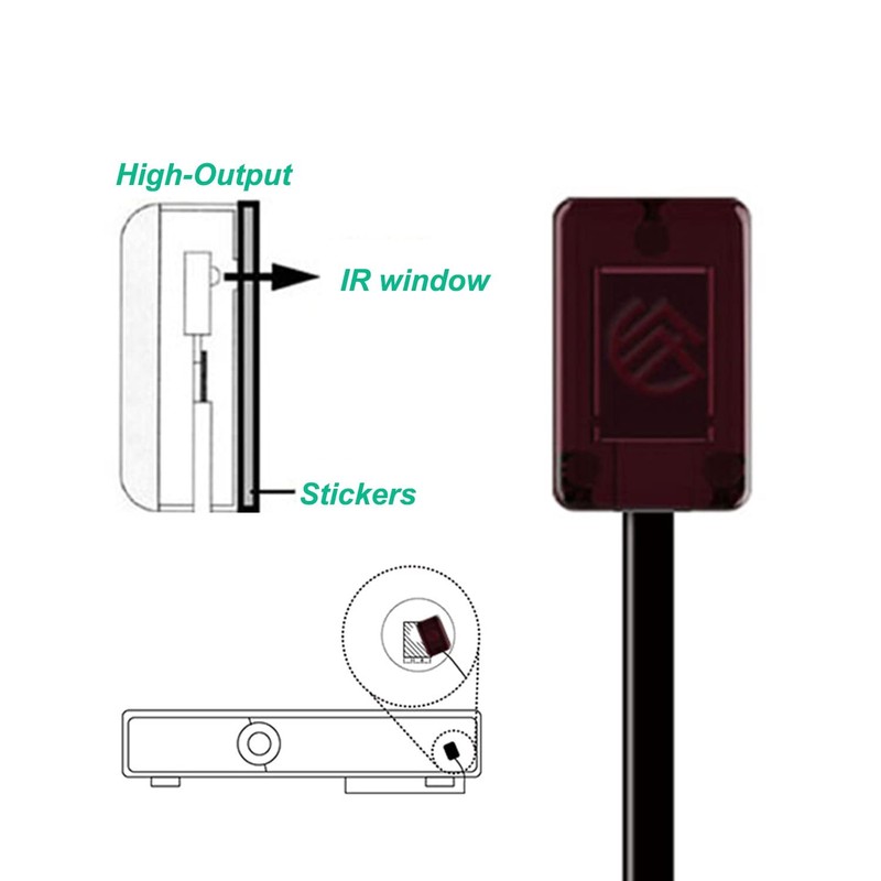 SPENFiLY Transmitter for IR Repeater-1 Meter Single Head Remote Control