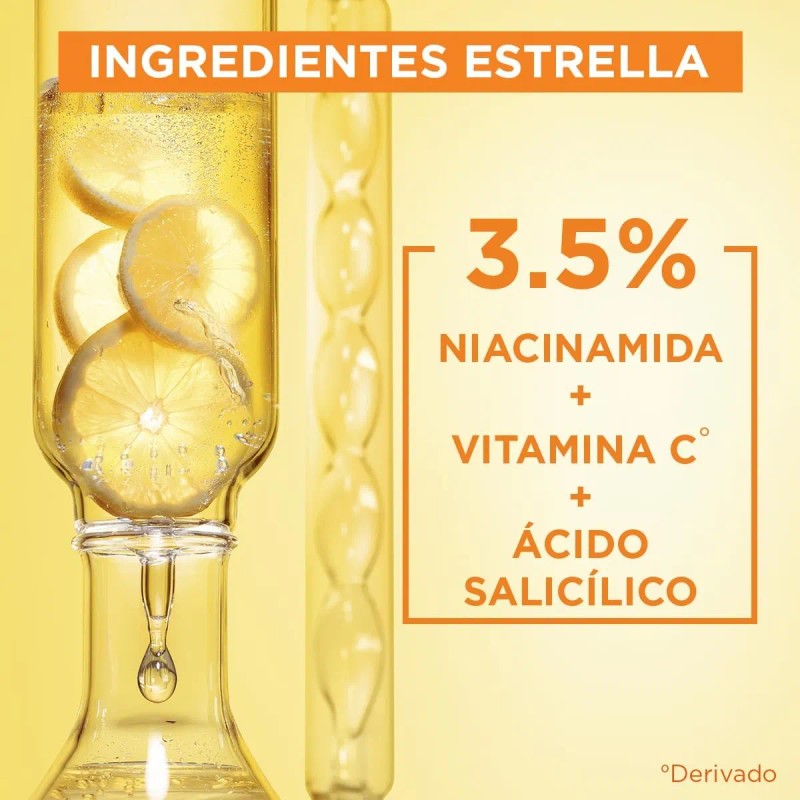 Garnier Kit Vitamina C: Sérum Concentrado + Crema Hidratante Iluminadora
