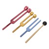 Tuning Forks Set for Healing with Mallet 3 Color Weighted