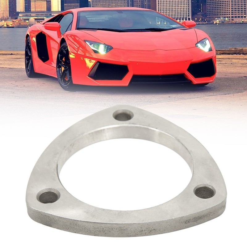 3in 3 Bolt Exhaust Flange Steel Alloy Prevent Leakage Reduce