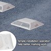 Dunzy 30 Pcs Road Reflectors 4 by 4 Inch Street
