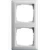 GIRA Komplett-Set Gira Standard 55 Abdeckrahmen, 2-fach - Reinwei?, gl?nzend