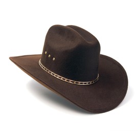 Western Express Faux Felt Finish Cowboy Hat - Cattleman Style with Stylish Gold Hat Band | Kids' Cowboy & Cowgirl Hat