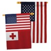 Tonga US Friendship House Flags Pack Regional USA American Alliance