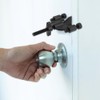 Ranjaner Portable Door Lock, Adjustable, Black, 3.82inch, Travel Lockdown Locks
