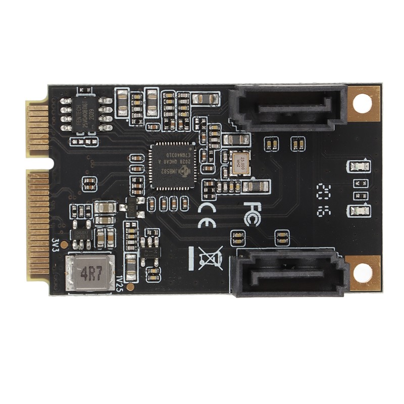 Mini PCi E to 2 Port SATA Expansion Card 6Gbps
