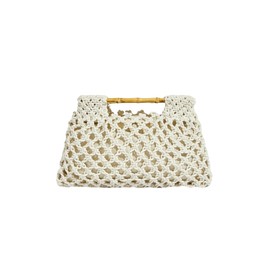 Floerns Women's Straw Bag Handle Beach Clutch Purse Hobo Handbag, Beige, One Size