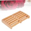 Healeved Relaxation Feet Massager Tool 6 Row Wooden Roller Massager