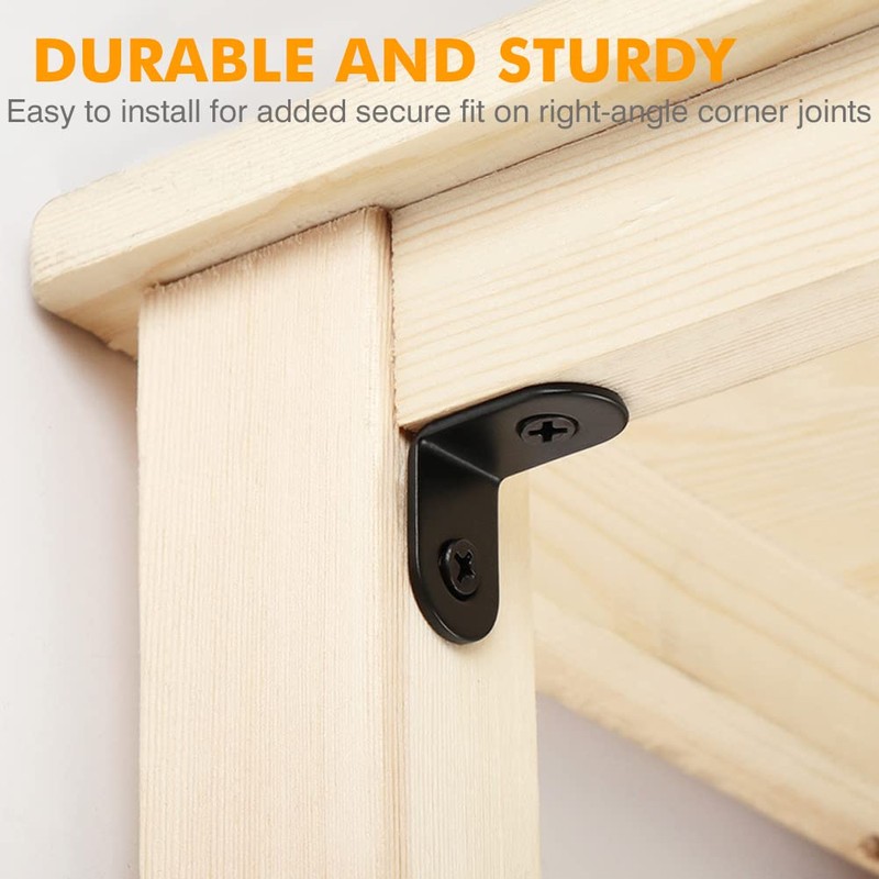 Alainny 20PCS Corner Bracket for Wood, Small L Brackets, Brace,